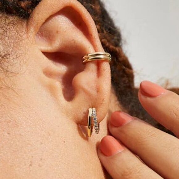 NEW Ana Luisa Toda Small Double Hoop Earrings - Picture 4 of 4